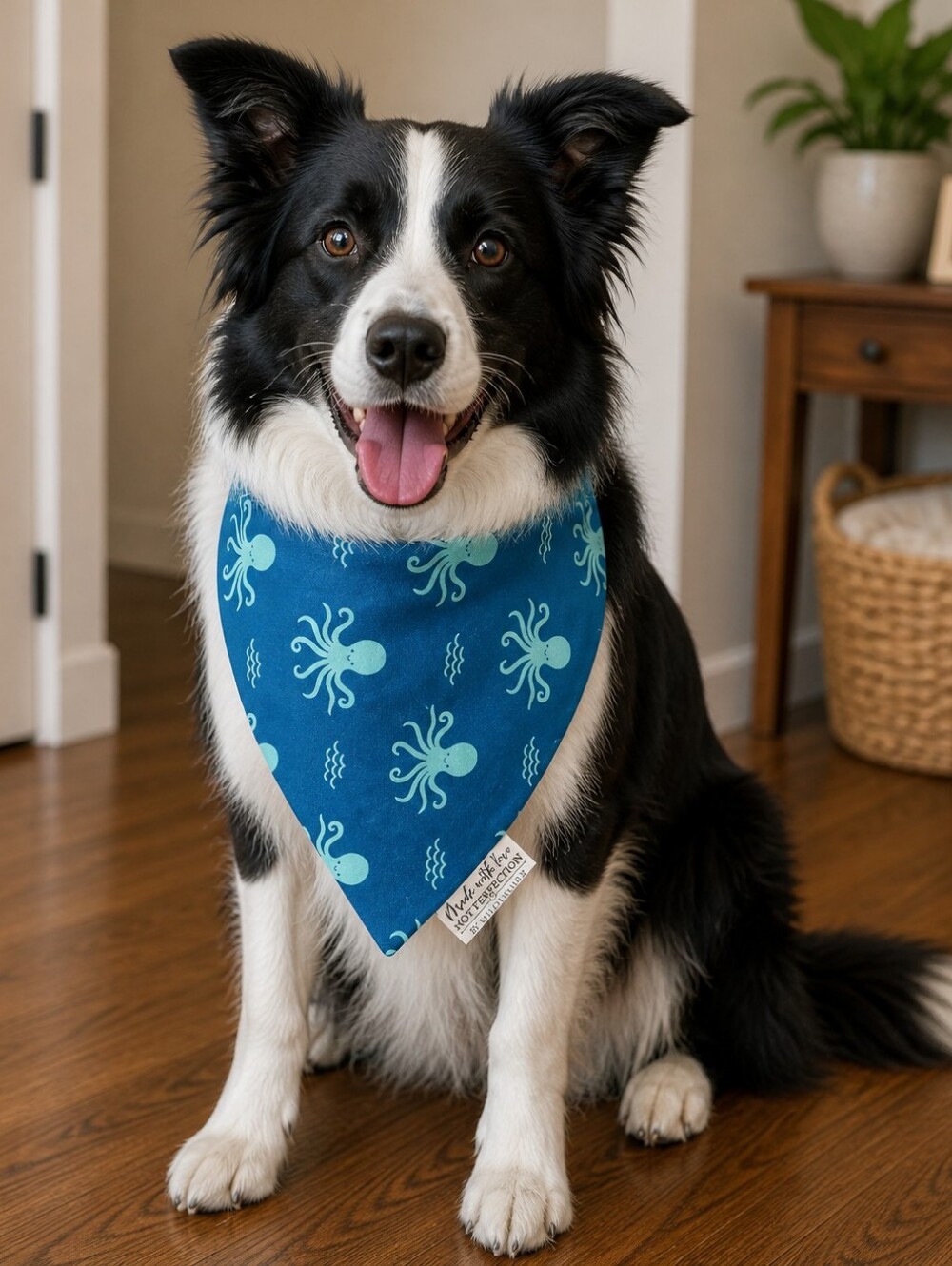 Octopus Bandana  - Teal Blue